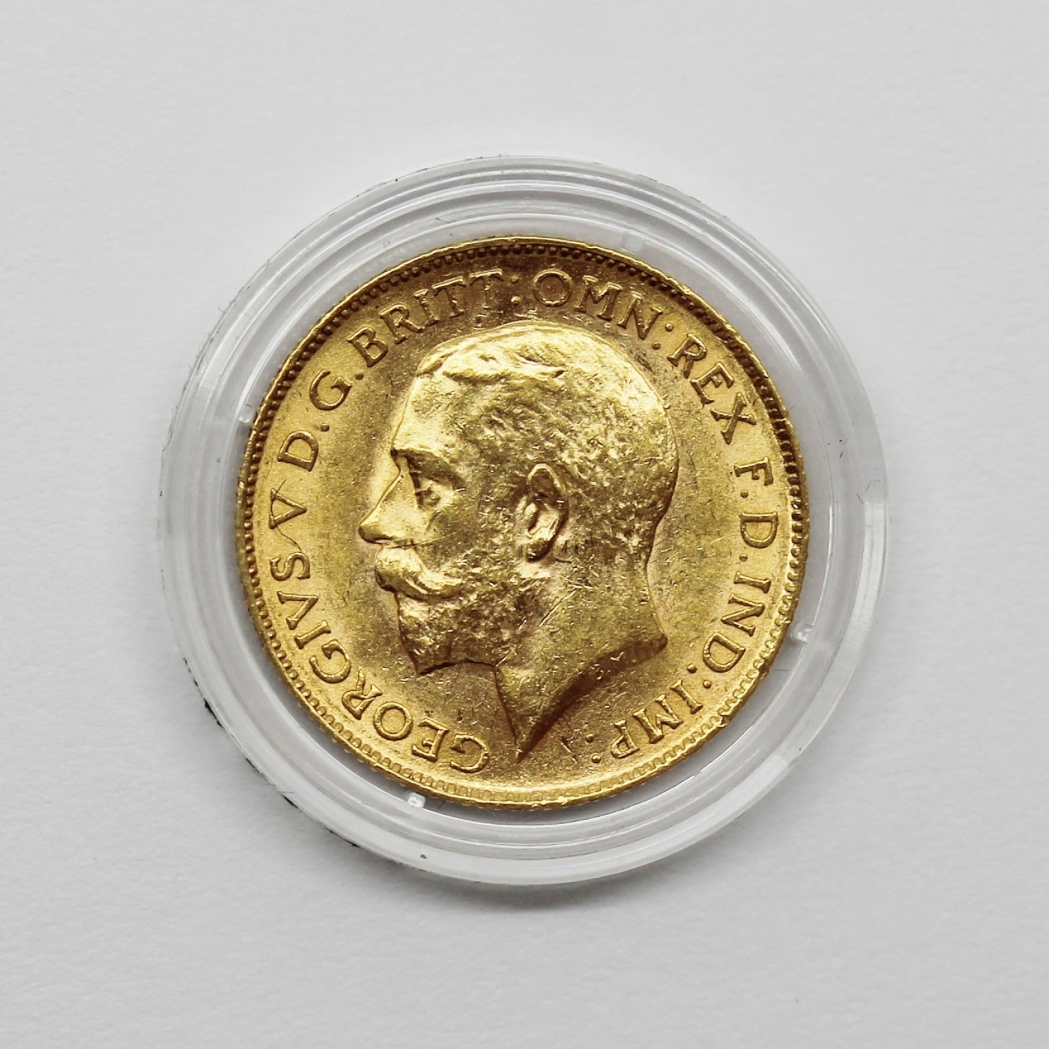 George V Ct Gold Half Sovereign Coin